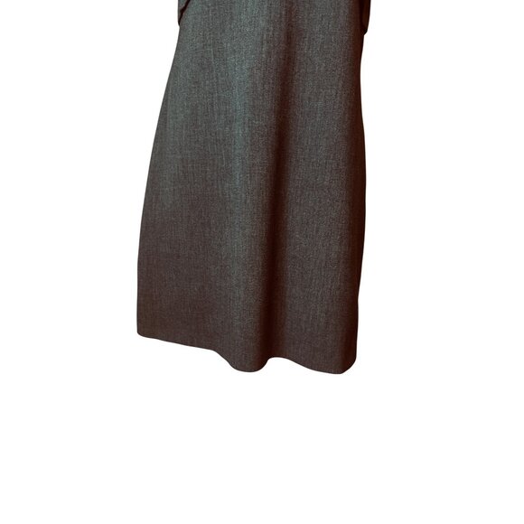 ZARA Womens Gray Short Sleeve Mini Dress With Shoulder Button Detail - Picture 6 of 13